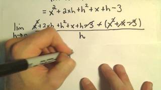 Derivative Using the Definition Example 2 [upl. by Osnofledi]