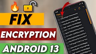 Android 13 Fix Encryption On Custom Recovery🔥ft Redmi Note 8 [upl. by Aitsirk701]