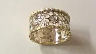 DIAMONDS RING HANDMADE  FLORENCES STILE [upl. by Edmead]