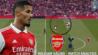 How William Saliba SHUT DOWN Tottenhams Attack  William Saliba  Player Analysis [upl. by Enwahs]