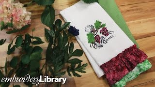 Embroidered Ruffle Towel [upl. by Aita]