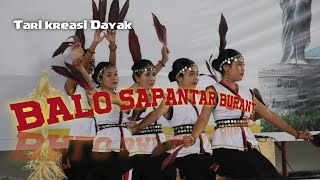 Tari KREASI Dayak  Balo Sapantar Burant [upl. by Grenier591]