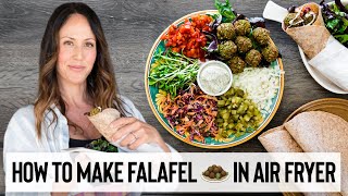 HOW TO MAKE FALAFEL IN THE AIR FRYER  EASY AND DELICIOUS RECIPE [upl. by Schilt]