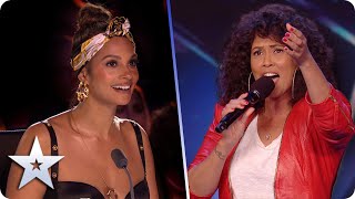 Belinda Davids takes her One Moment In Time to SHINE  Auditions  BGT 2020 [upl. by Adniram362]