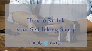 How to ReInk a SelfInking Stamp [upl. by Servetnick]