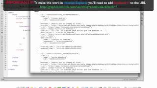215 Basic jQuery Script to Retrieve JSON Data from Facebook Graph API [upl. by Breeze527]