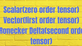 Kronecker deltaSecond Order TensorTensorAnalysis [upl. by Cortney51]