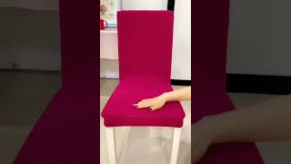 The classic wine red chair cover is beautiful and affordable homegoods chaircover [upl. by Eidurt]