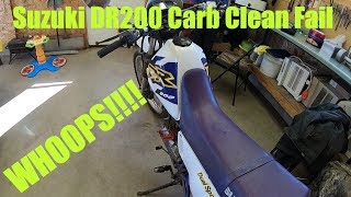 Dr200 Carb Job Fail [upl. by Dorr]