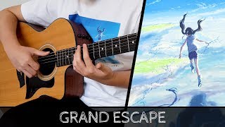 【天気の子】 Weathering With You  Tenki no Ko OST  Grand Escape  Fingerstyle Guitar Cover [upl. by Yelra]