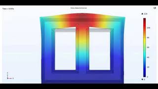 Comsol Transformer Circuit Magnetic Field Vibration Multi Physical Field Coupling Simulation [upl. by Kuhn934]