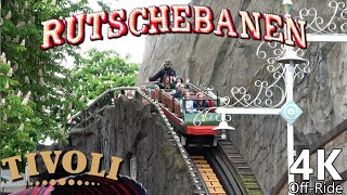 Rutschebanen  4K OffRide  Tivoli Gardens  LA Thompson Scenic Railway Company  Cinematic [upl. by Tenay]