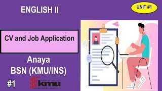 CV and Job Application  BS Nursing Semester 2  MCQS  English  Unit 1 [upl. by Yllus953]