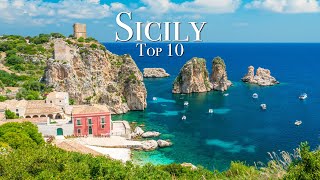 Top 10 Places To Visit in Sicily  Travel Guide [upl. by Bodi]