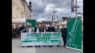 Pressegespräch Stadt Land Fest Leoben 2024 [upl. by Richia]