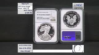 2015 Silver Eagle Proof NGC 70 [upl. by Oisinoid]