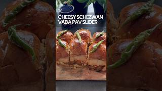 Street Style Vada Pav Recipe with a Twist  Cheese Schezwan Vada Pav [upl. by Yecniuq17]