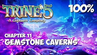 TRINE 5  Gemstone Caverns  100 Walkthrough Gameplay Guide [upl. by Sheryle]