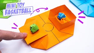 Easy origami moving paper toys  Mini toy basketball pop it [upl. by Scurlock]