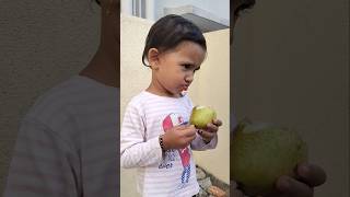 Divu ka pear🍐bhaiya kha gaya 😥😋 viral shorts [upl. by Hogen]