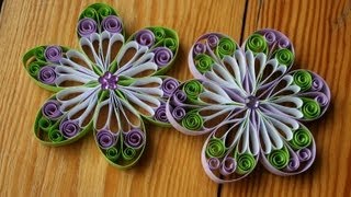 Quilling  Blüte aus Papier selbermachen [upl. by Hillell]