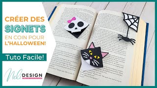 Créer des marquepages en coin avec votre Cricut  projet débutant et facile [upl. by Utica680]