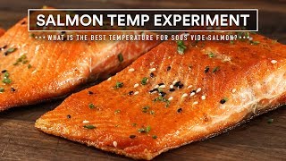 Sous Vide SALMON TEMPERATURE Experiment [upl. by Cassella]