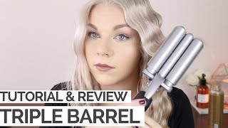 Babyliss Triple Barrel  REVIEW amp TUTORIAL [upl. by Assirk380]