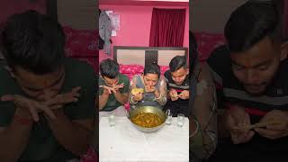 BHAI KE SAATH PAPAD CHALLENGE😱PAPAD EATING COMPETITION🔥 shorts foodie eating [upl. by Drahser]