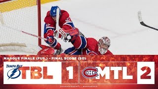 Canadiens vs Lightning 201718 Match 41 [upl. by Eleonora]