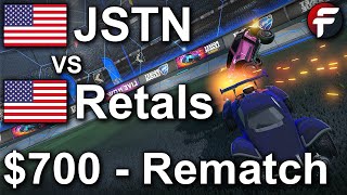 Justin vs Retals  700 Rematch  Rocket League 1v1 [upl. by Winer102]