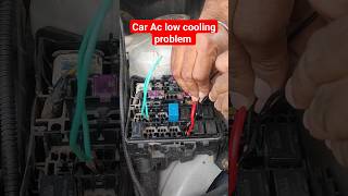 car Ac low cooling problem caraccoolingproblem carac ac hvac caraccooling shorts [upl. by Madel]