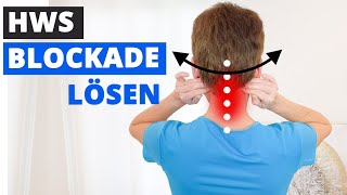 HWS Blockade lösen Dorn Methode ✅ Nackenschmerzen Übungen ⚡️ für zuhause [upl. by Takeshi]