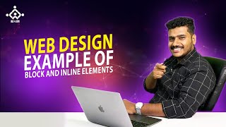 Part 7  html css website design tutorial  Example of block and inline elements [upl. by Hras]