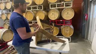 Wine Barrel Workshop Rocking Chair [upl. by Newhall]