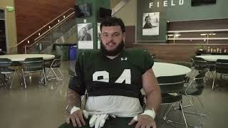 Colorado State Football Cam Bariteau Post Practice 8724 [upl. by Nywnorb]