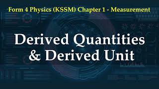 Derived Quantities and Derived Unit  Introduction to Physics [upl. by Esbensen]