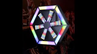 QMSTAGEF 60x60 Led Fan Rotation RGB background light [upl. by Nanny]