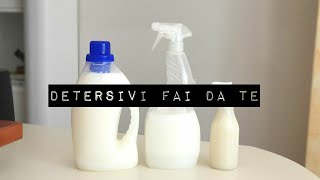 DETERSIVI FATTI IN CASA 3 ricette FACILISSIME  Zero waste [upl. by Taffy]