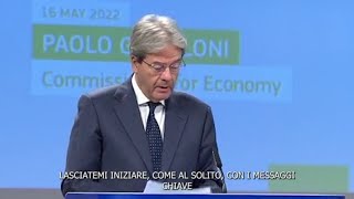 Gentiloni quotInflazione prevista questanno al massimo storico del 68quot [upl. by Crosse769]