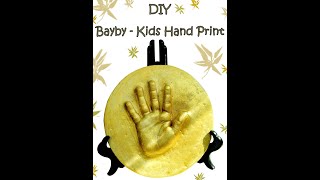 How to make baby’s hand casting at home DIY life casting [upl. by Eppillihp484]