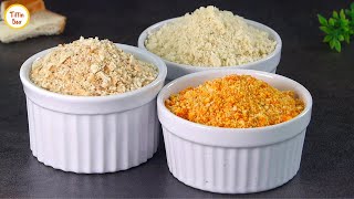 3 Easy and Different Bread Crumbs Recipe for Ramadan by Tiffin Box  How to make Breadcrumbs at home [upl. by Cesaria]