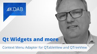 Context Menu Adapter for QTableView and QTreeView [upl. by Odele]