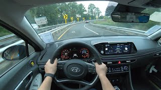 2022 Hyundai Sonata Limited Evening POV Test Drive [upl. by Nihs]