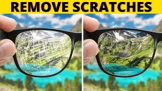 Remove Scratches from Eyeglasses and sunglasses Lenses Using Toothpaste [upl. by Atteroc]