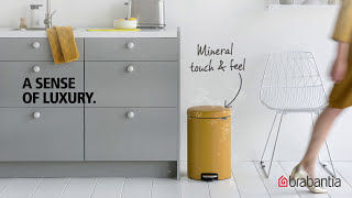 Sense of Luxury  Brabantia newIcon pedal bin  Mineral Collection  Brabantia [upl. by Cirderf]