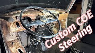 Custom COE steering build  COE motorhome frame swap [upl. by Atnoek44]