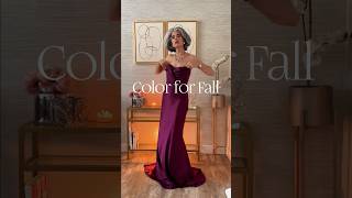 THE COLOR FOR FALL🍇  NiKOL Johnson classicstyle fashion fallcolortrends [upl. by Aicitan]