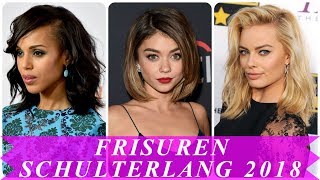 Aktuelle frisuren für schulterlanges haar 2018 damen [upl. by Eleahcim]