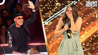 15YearOld Jade Mathieu’s Nervous Audition Wins Golden Buzzer [upl. by Coral]